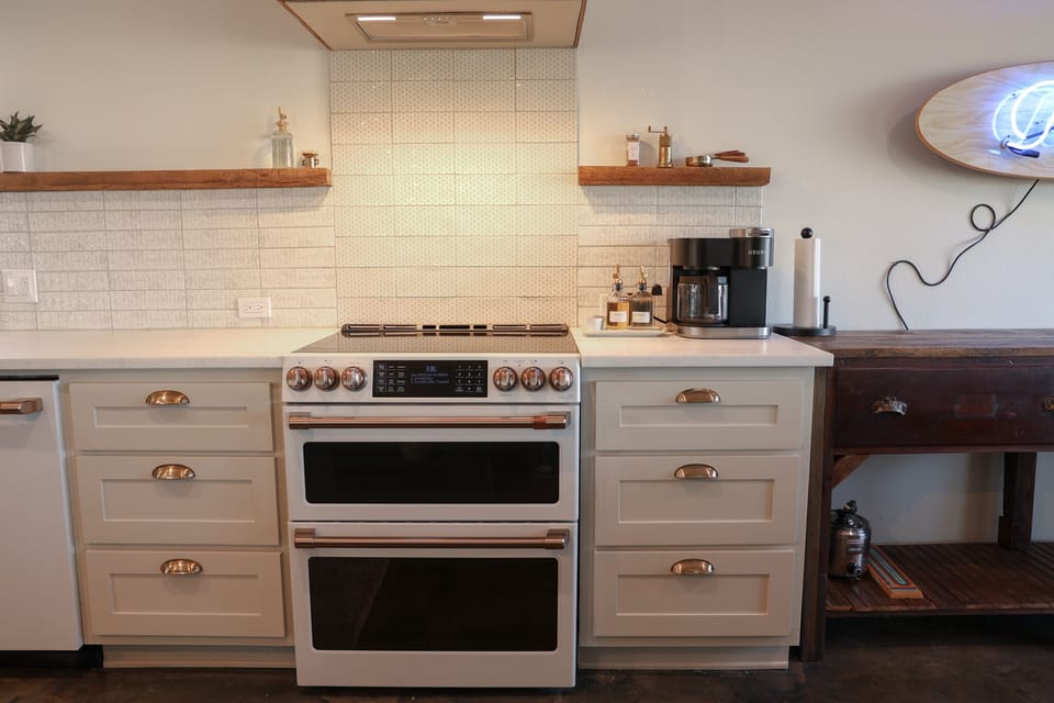 Cafe Double Oven with  Smoothtop cooktop & Convection oven