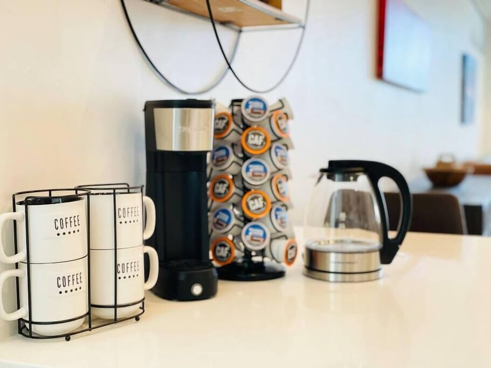 Coffee Station also includes tee and decaf