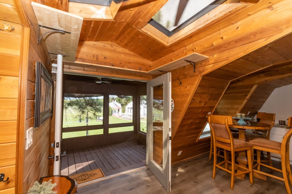 Create your own indoor/outdoor space with our private porch.
