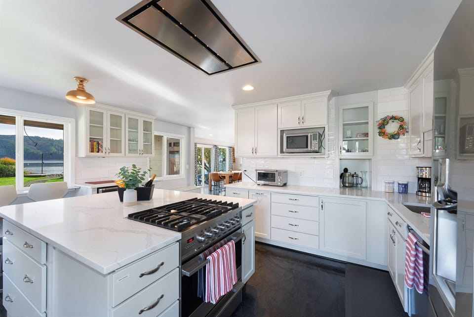 Prepare a family meal in the well-stocked gourmet kitchen