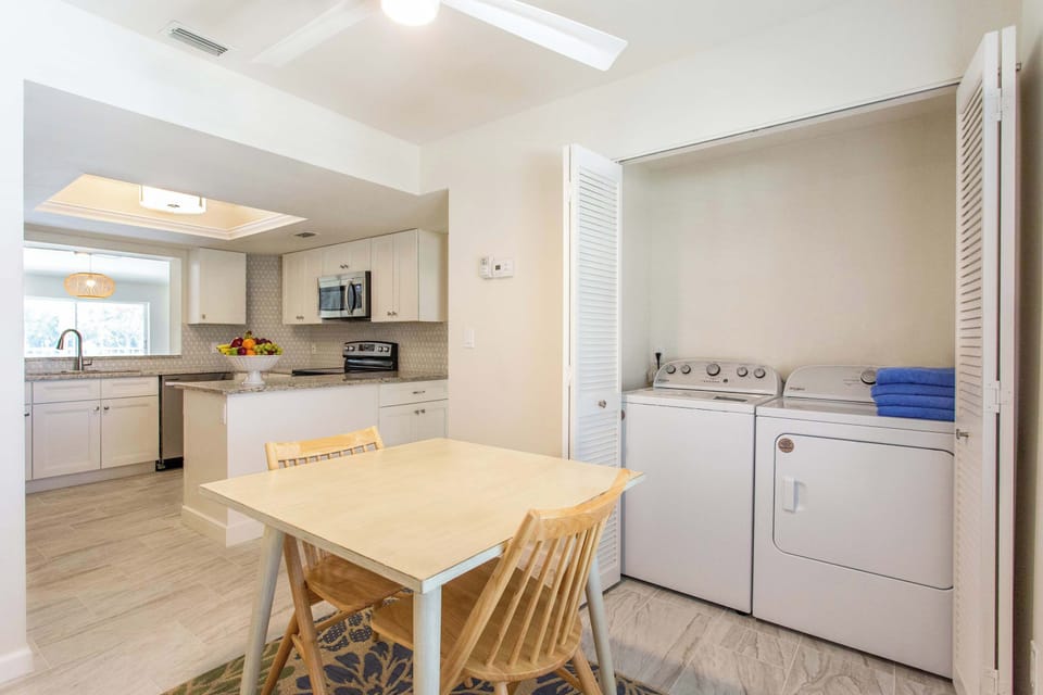 Kitchen Dining area and laundry