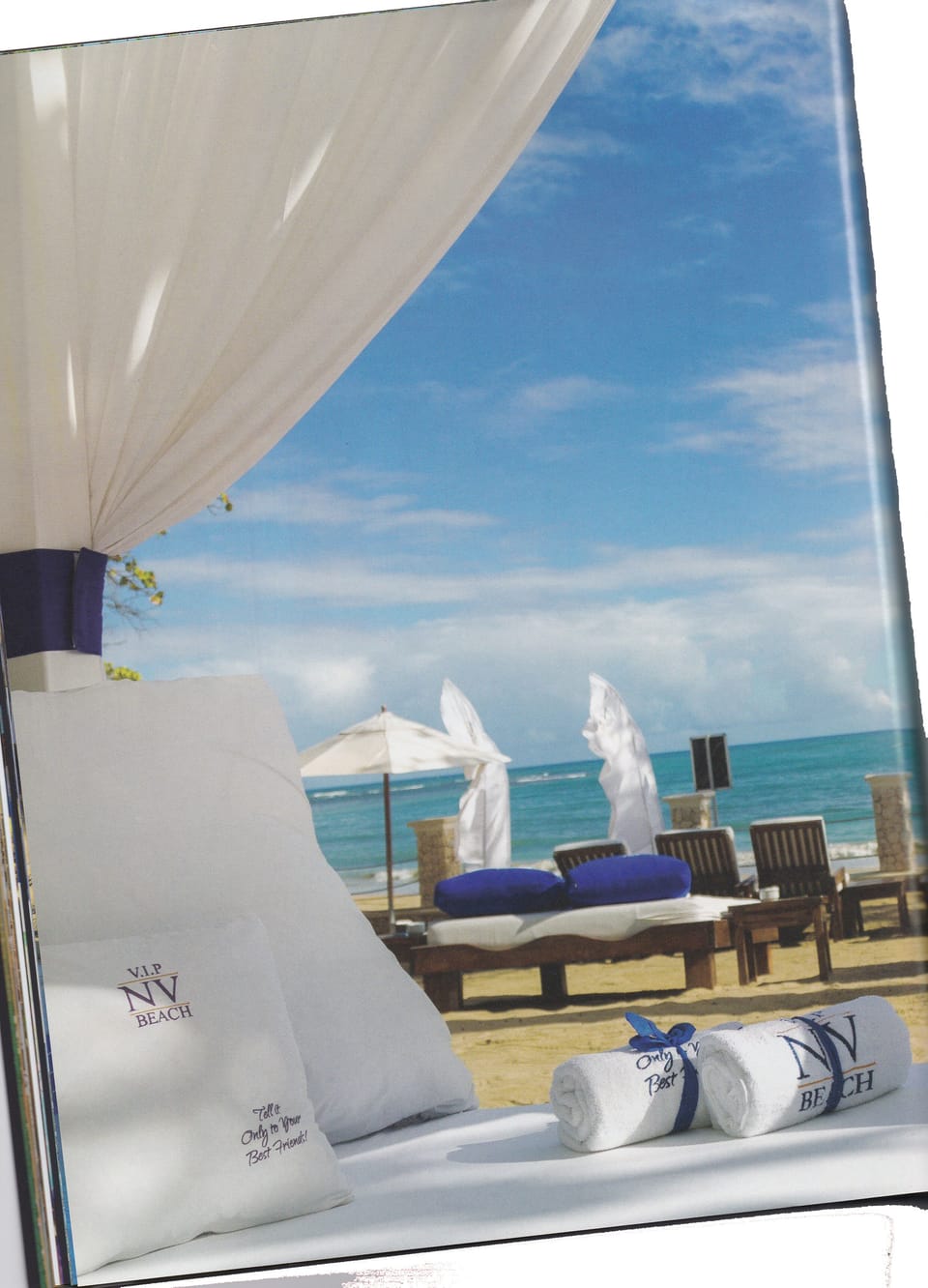 VIP stay offers exquisite beaches. Cabanas are included in your stay.