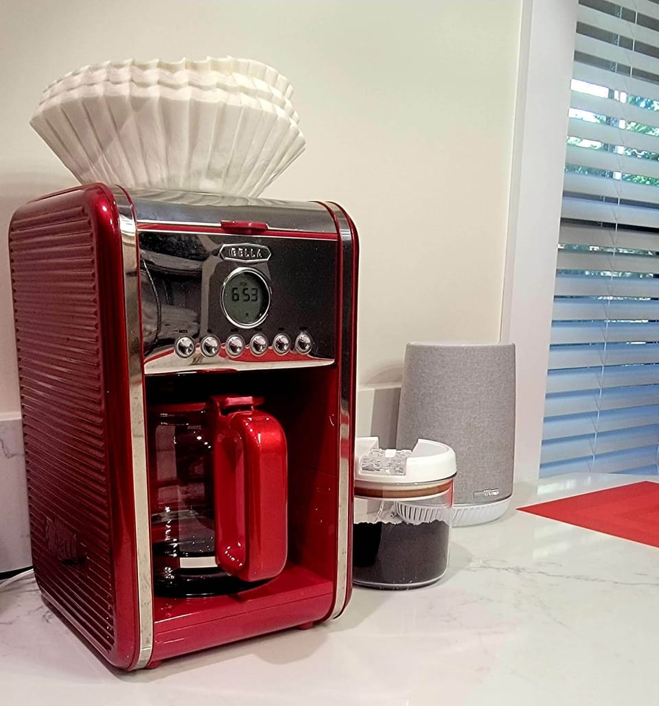 Coffee Machine and filters, coffee included. 