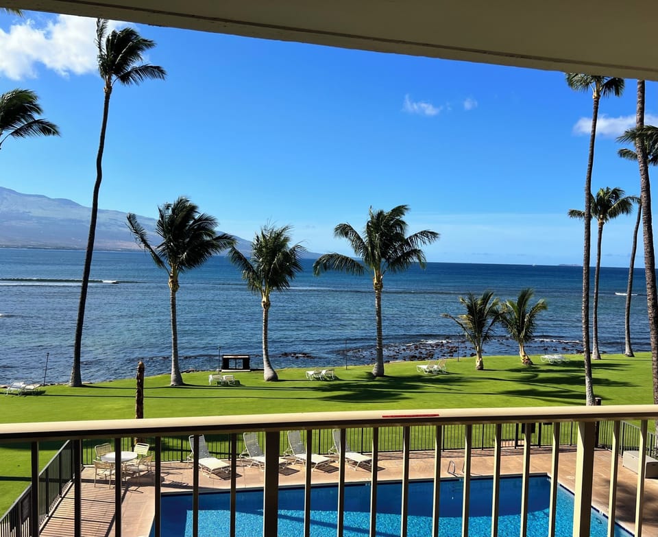 Your ocean view right from your lanai/balcony!