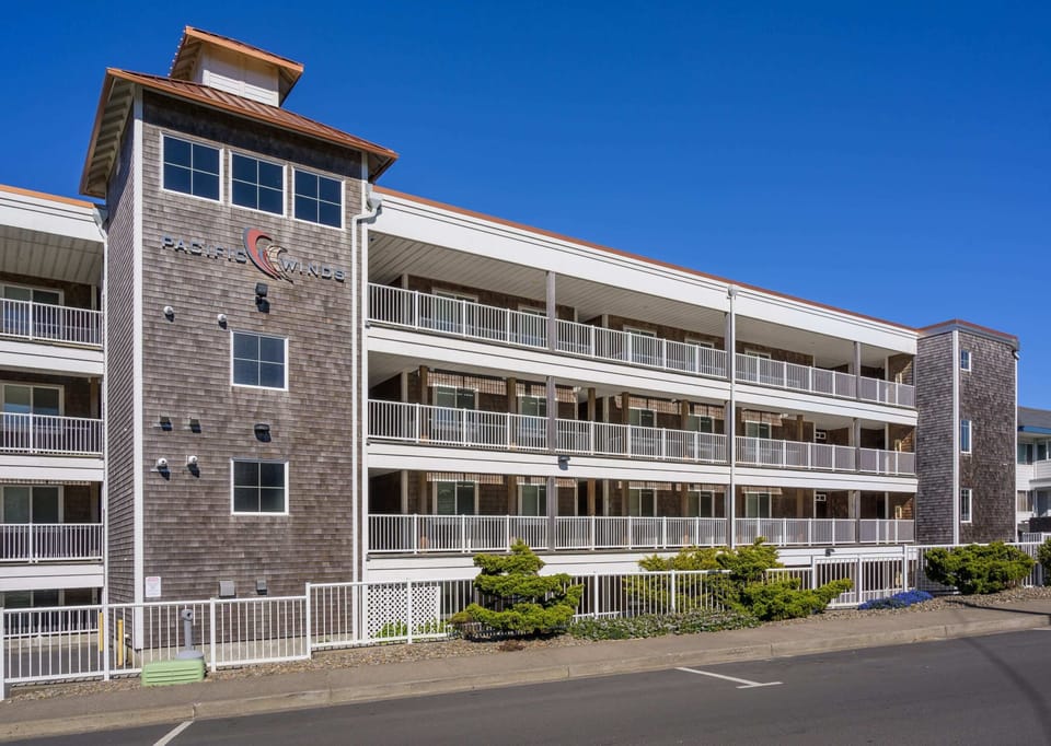 Exterior Front of the Pacific Winds Condos Complex