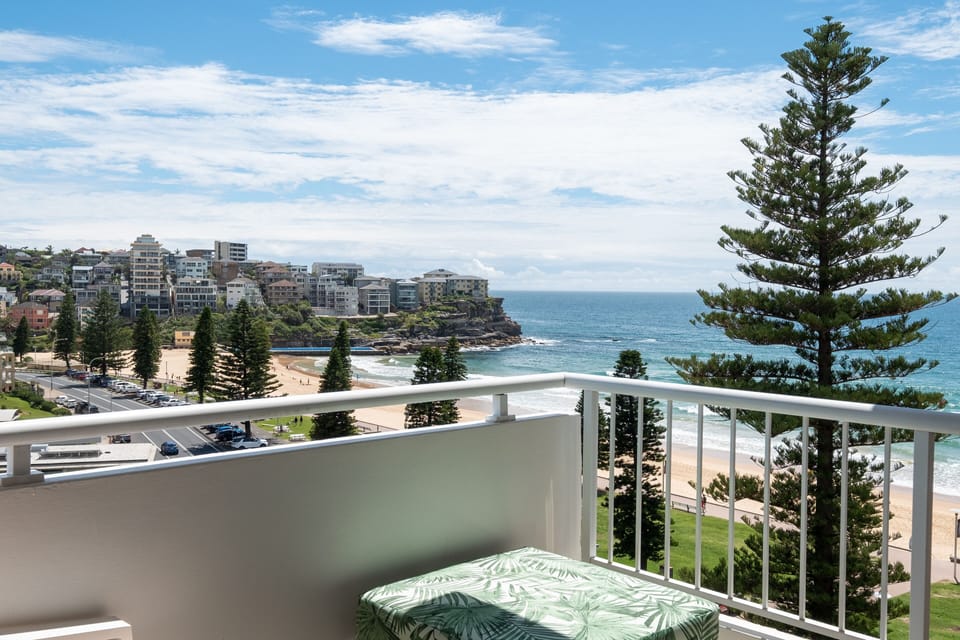 Stunning beach views from the balcony