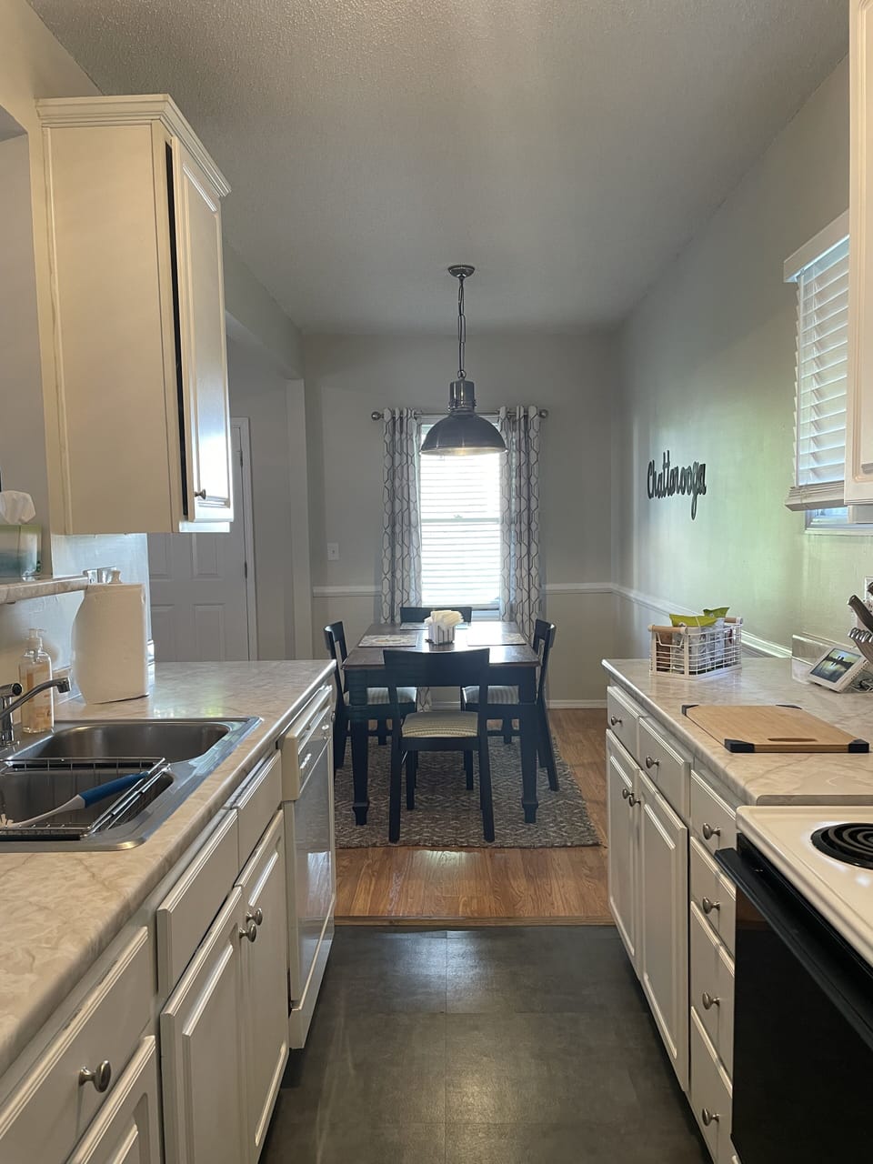 Kitchen and Dining Room full view