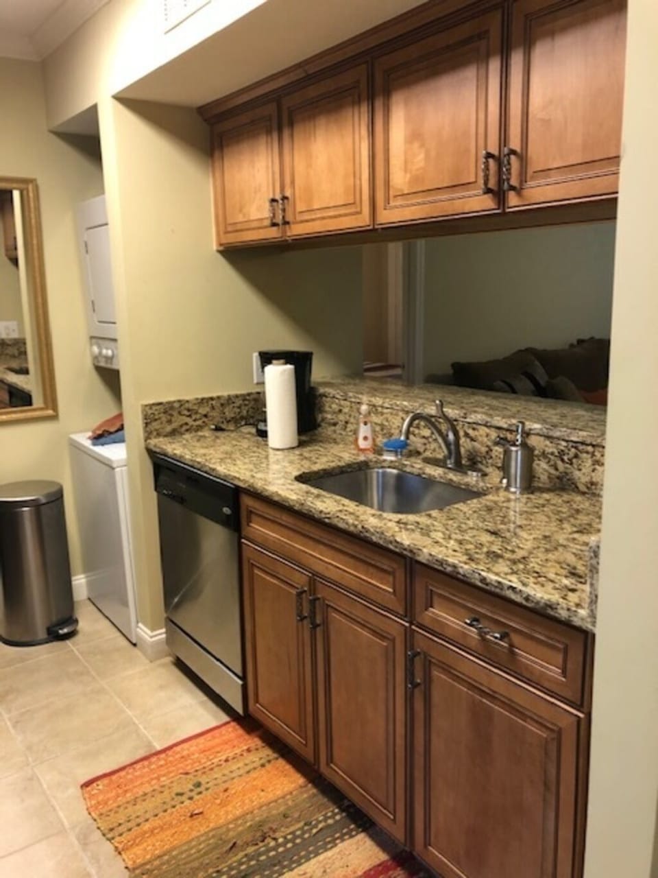 Dishwashing liquid, laundry detergent, and hand soaps provided