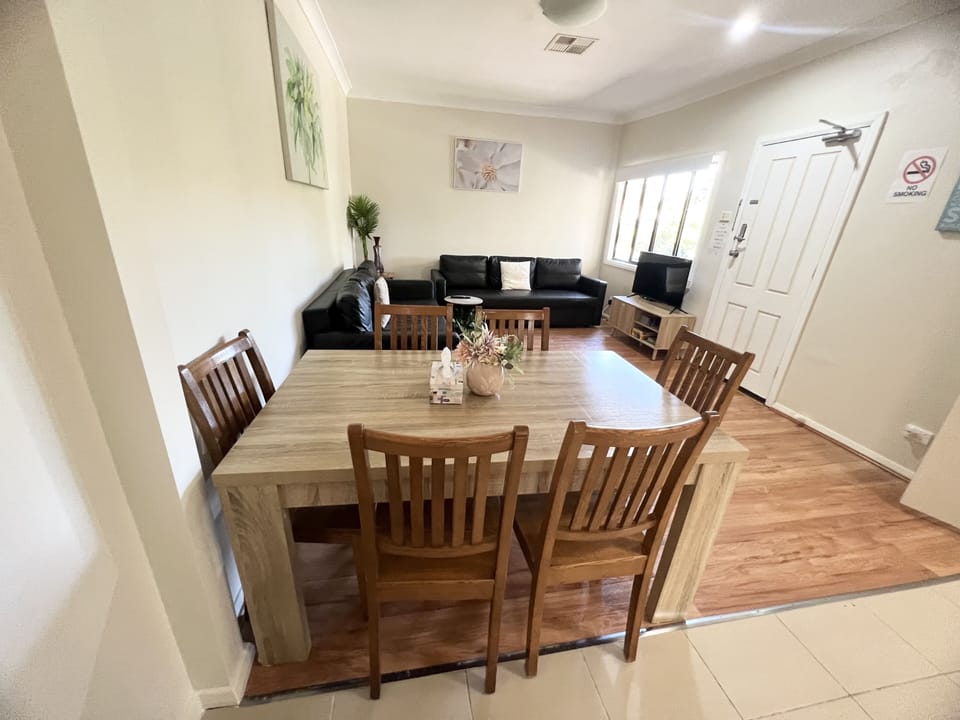 Small combine dinning and living room