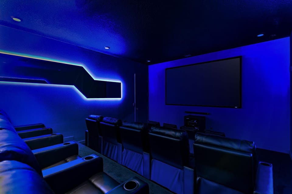 Private Theater w/ Recliners for Adults & Children