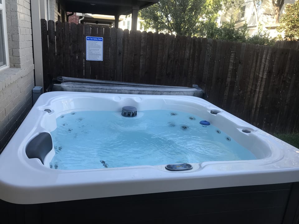 Hot Tub in the backyard