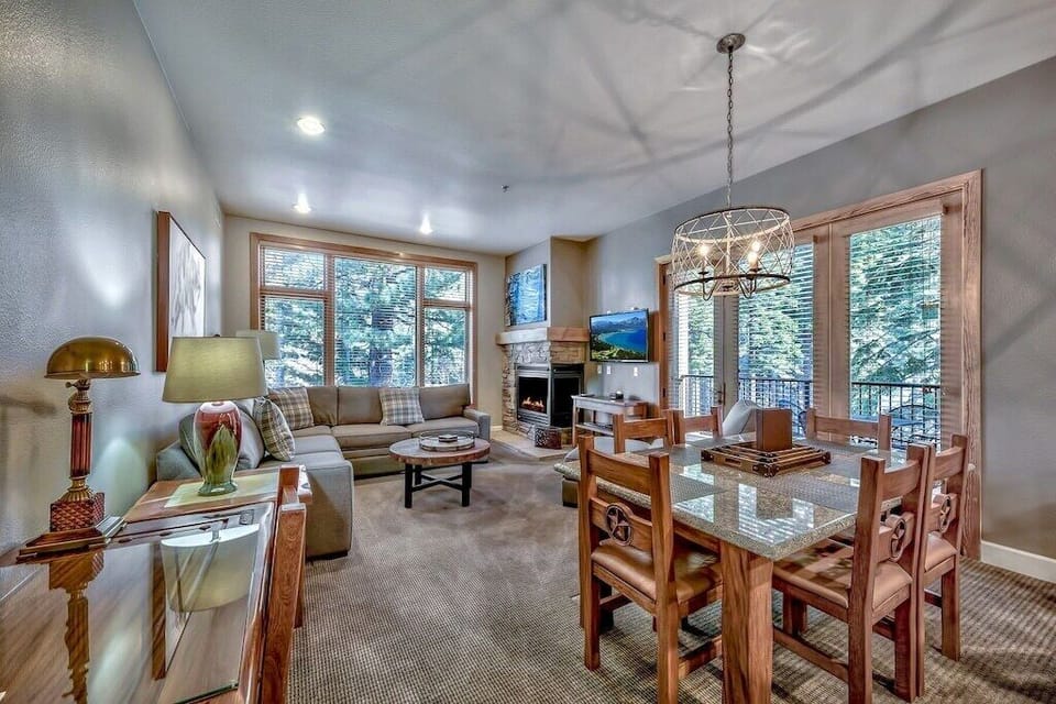 Dining area and view from kitchen