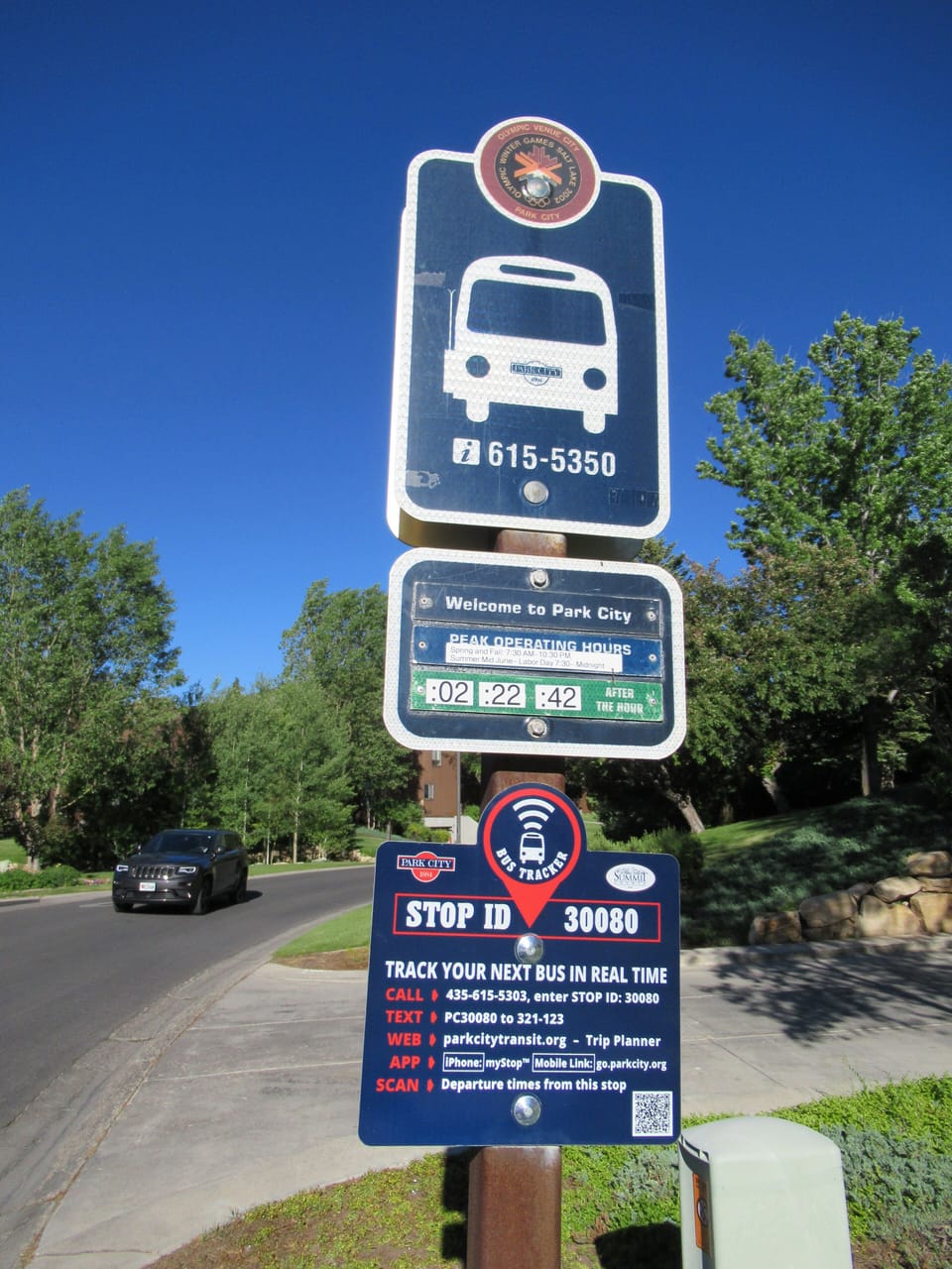 Park City bus stop 40 feet from your condo front door