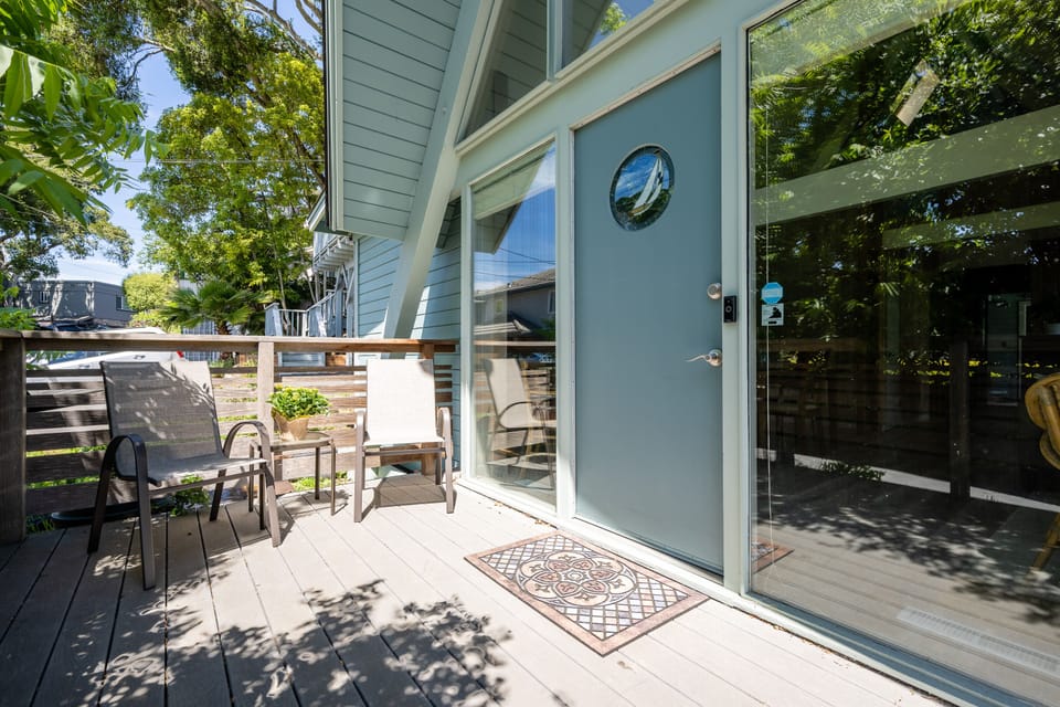 Front porch for coffee or yoga.