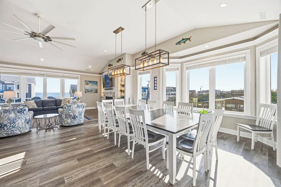 Top-Level Dining Room with Table (seats 14)