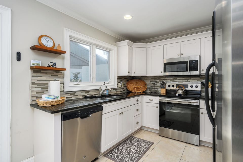 Fully stocked kitchen makes in home meals a pleasure