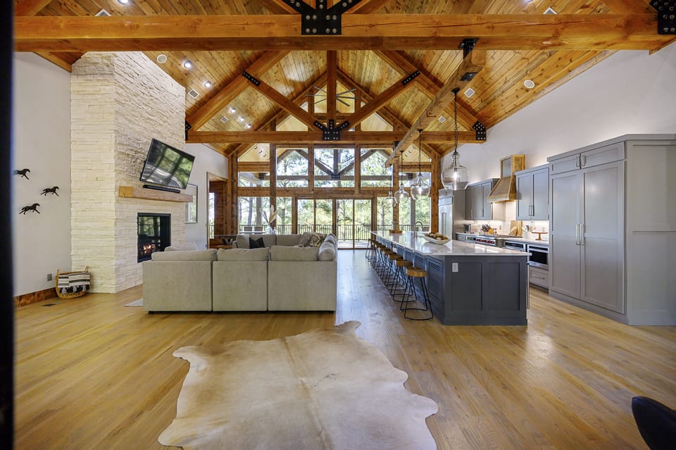 You are welcomed with an open floor plan!