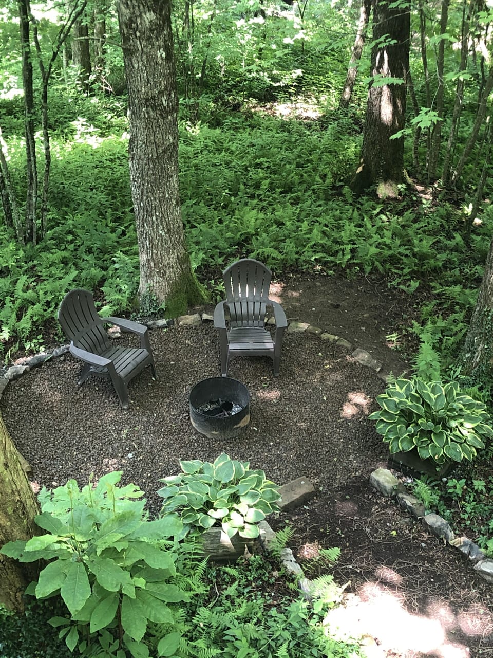Back yard fire pit 