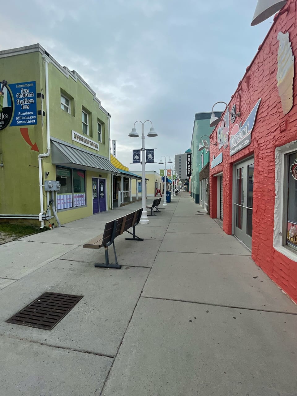 Carolina Beach boardwalk area. 