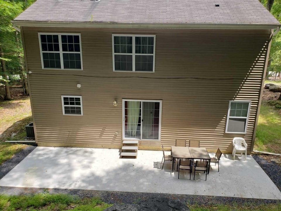 Newly built back patio 