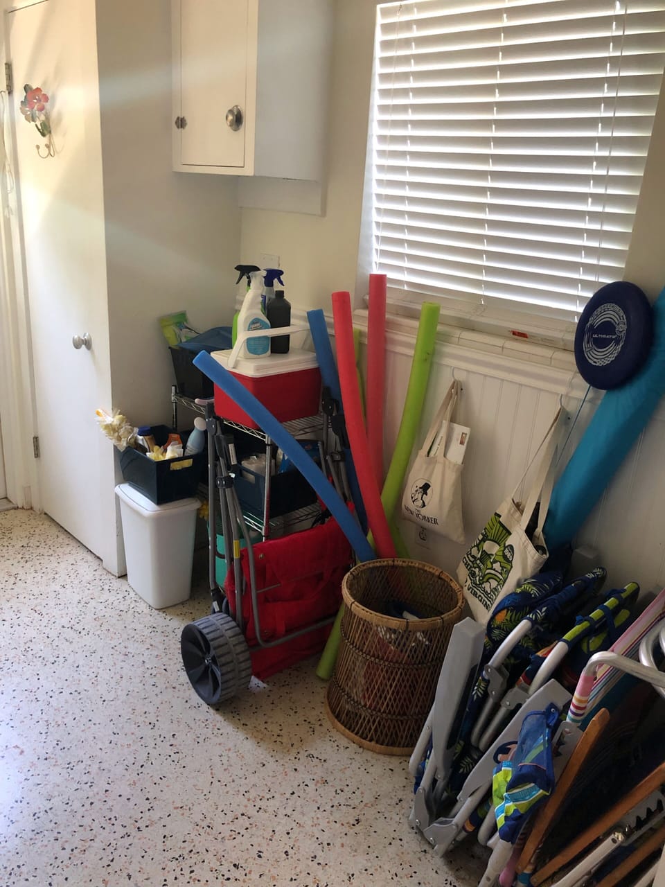 Everything is ready to head to the beach.   