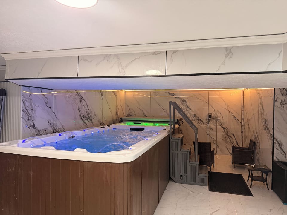 Swim Spa With Hot Tub