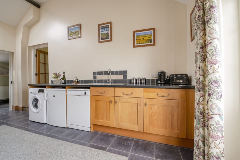 Ground floor: The kitchen is the perfect size to cook up a storm for family and friends