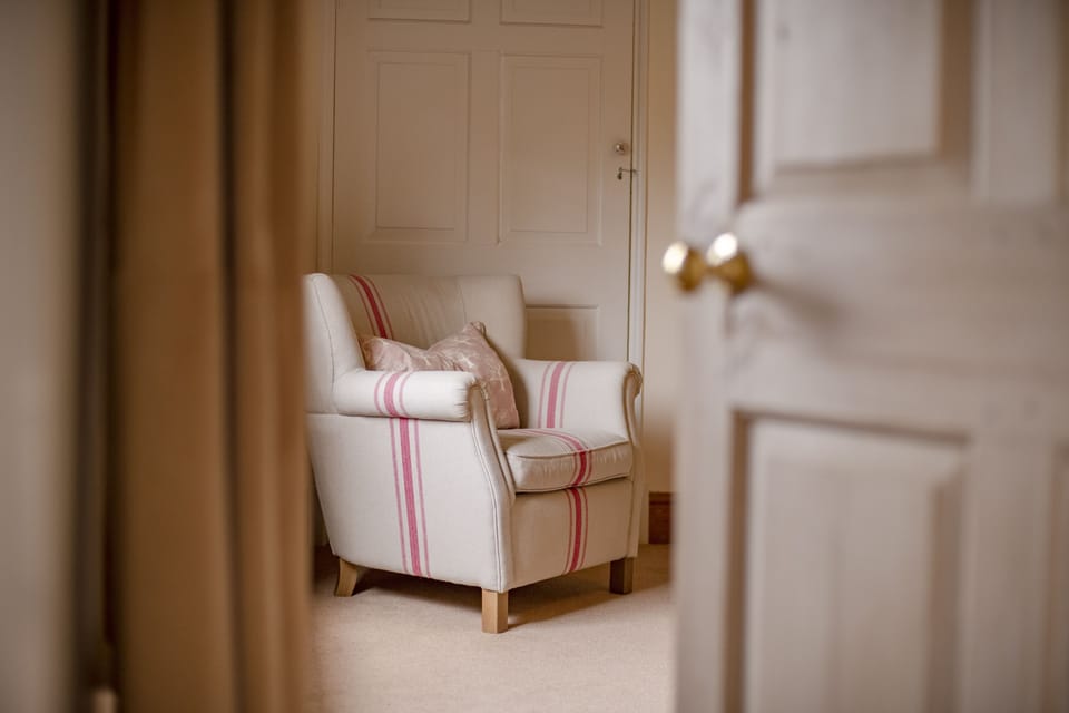 First floor: The spacious master bedroom