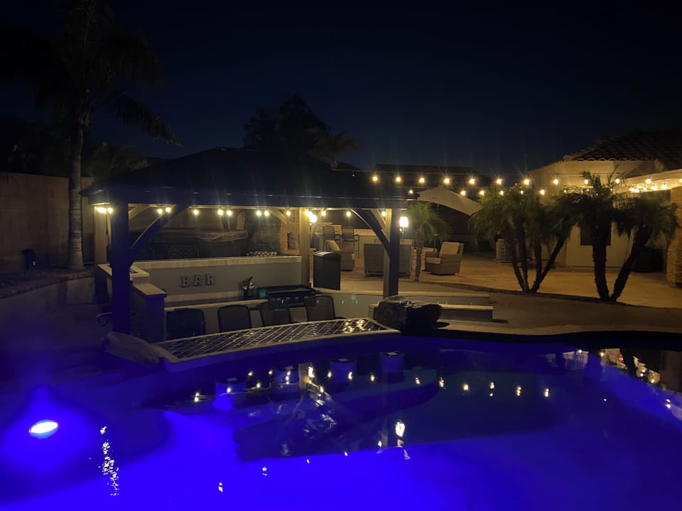 Your own personal swim up bar and back yard oasis. 
