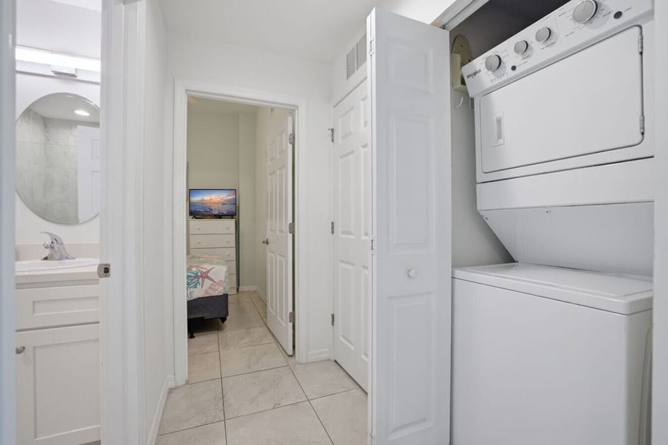 In-Unit Washer & Dryer Tucked in Hallway Closet