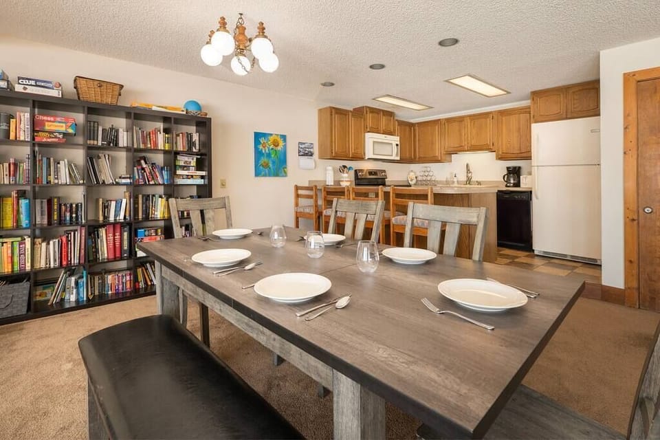 Seats for all of the family in our dining area