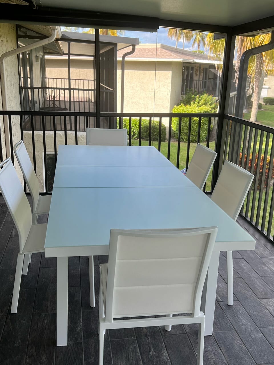 New dining table for lanai