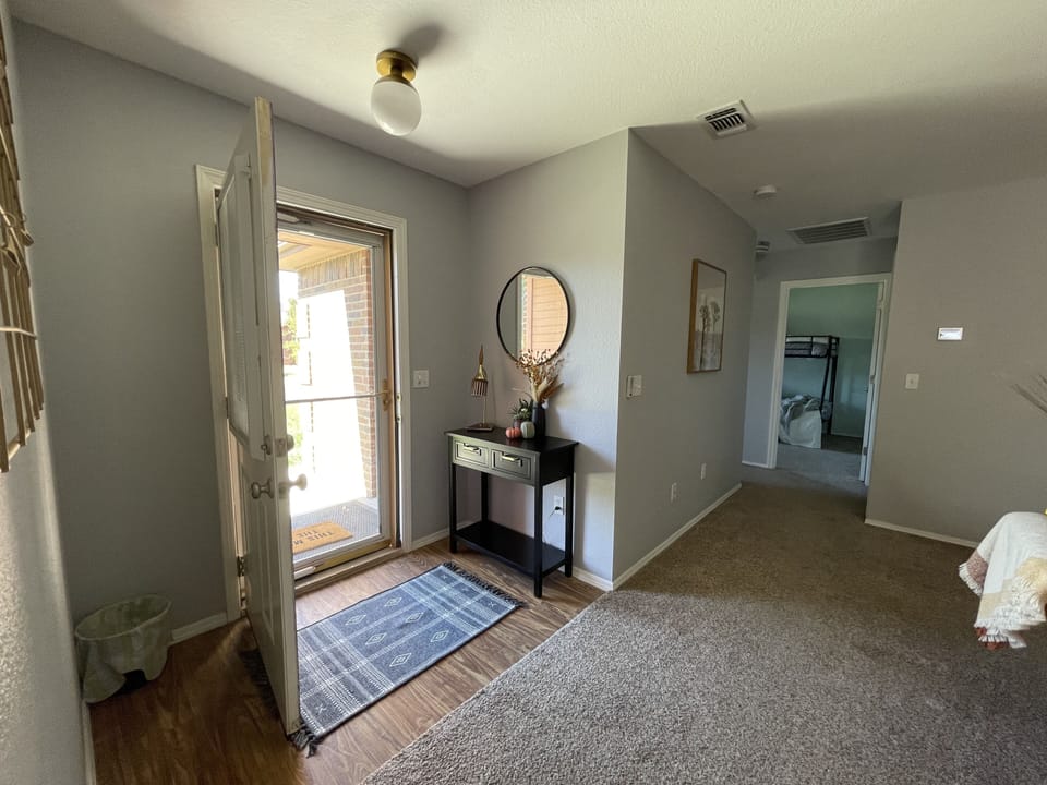 Entry way to the living area