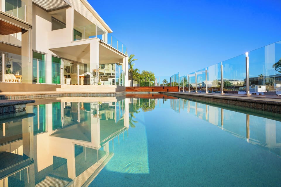 Pool area canal facing 