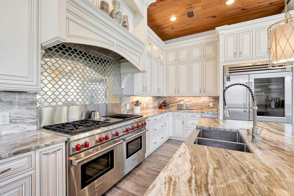 Top line appliances - Wolf 60" range/double oven
