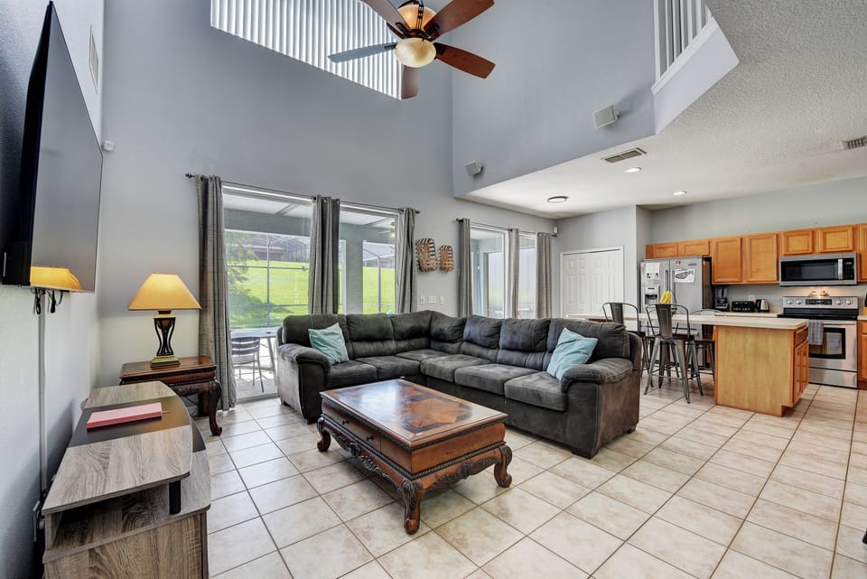 Family Room and Kitchen
