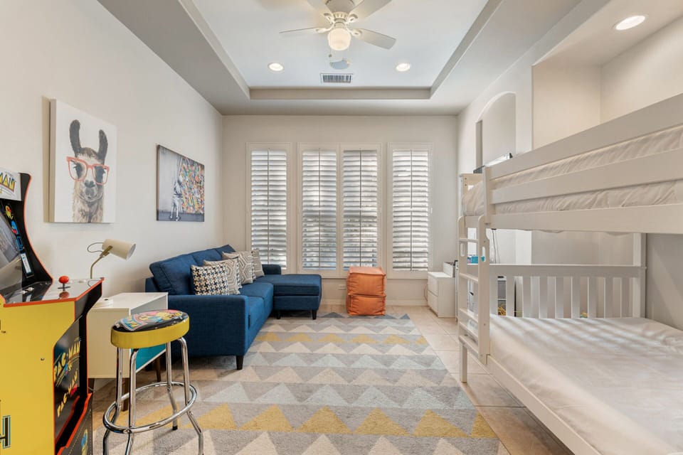 Bedroom #6 has a full over full bunk bed