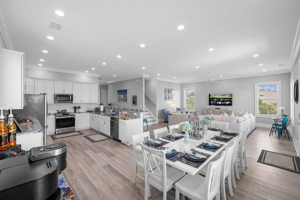 Our home features a wide open floor plan, providing plenty of space for everyone to mingle.