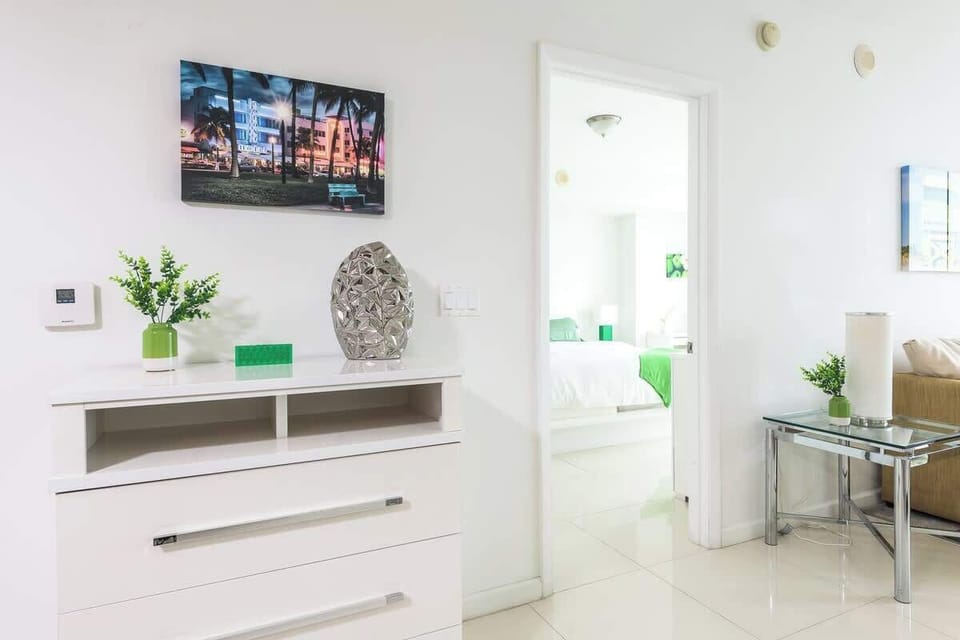 "Step into a clean, minimalist apartment with fresh décor, green touches, and a welcoming vibe — perfect for your next Airbnb vacation rental."

