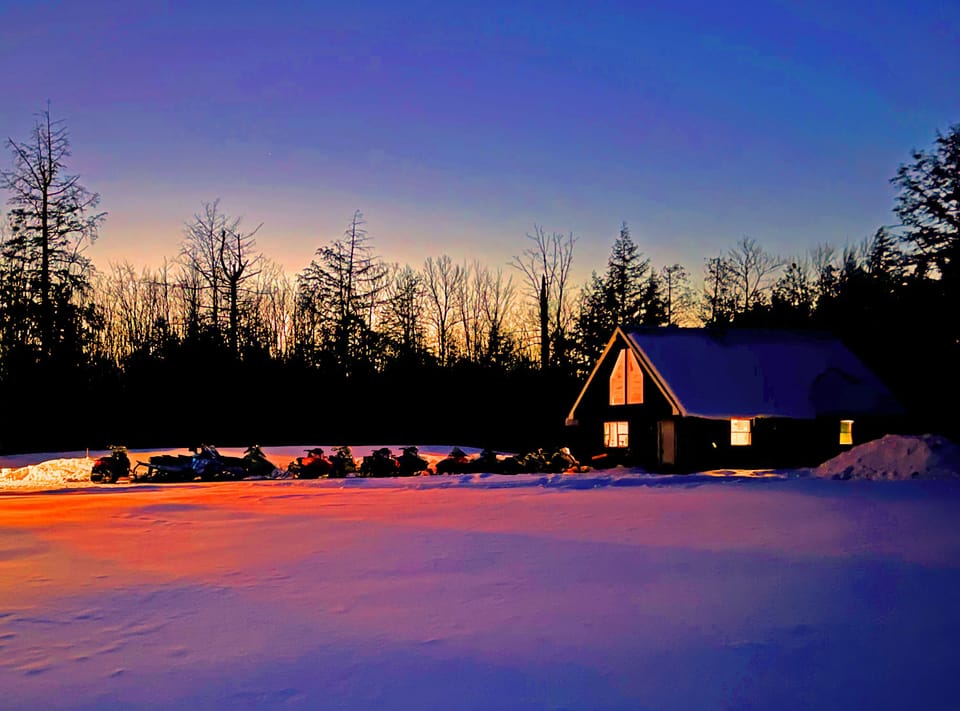 Night shot snowmobiles cab b 2