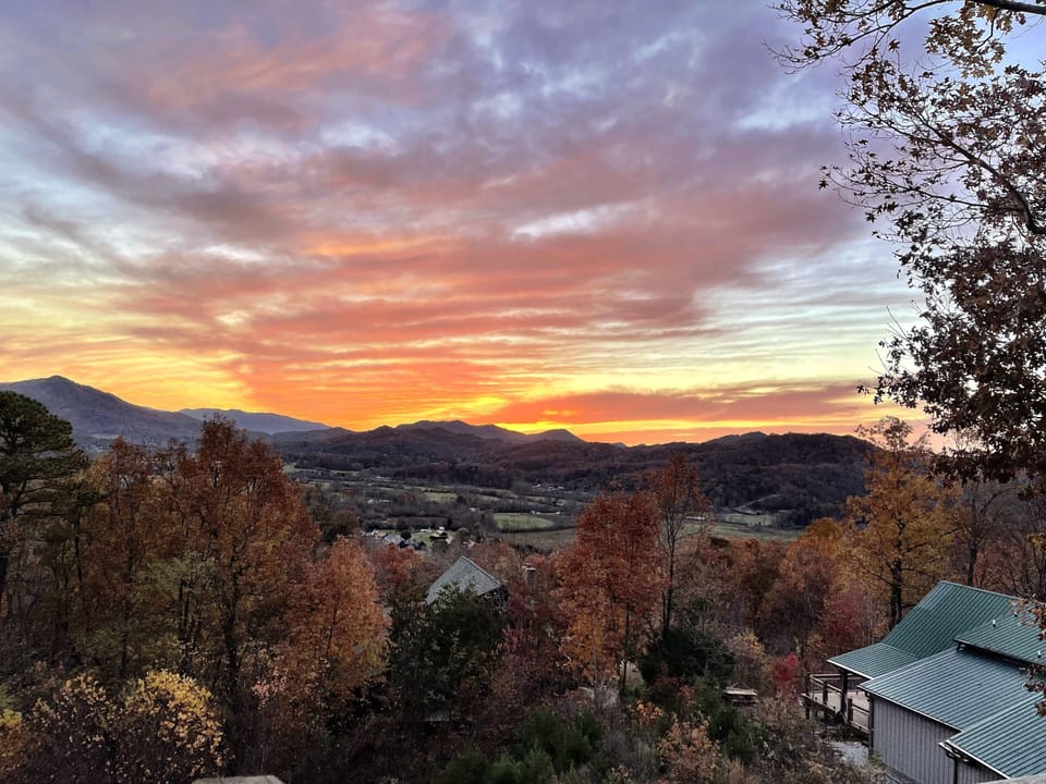 Take in the breathtaking sunsets from the two wrap around decks. 