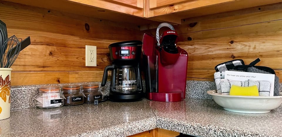 Coffee, creamer, and sugar included!