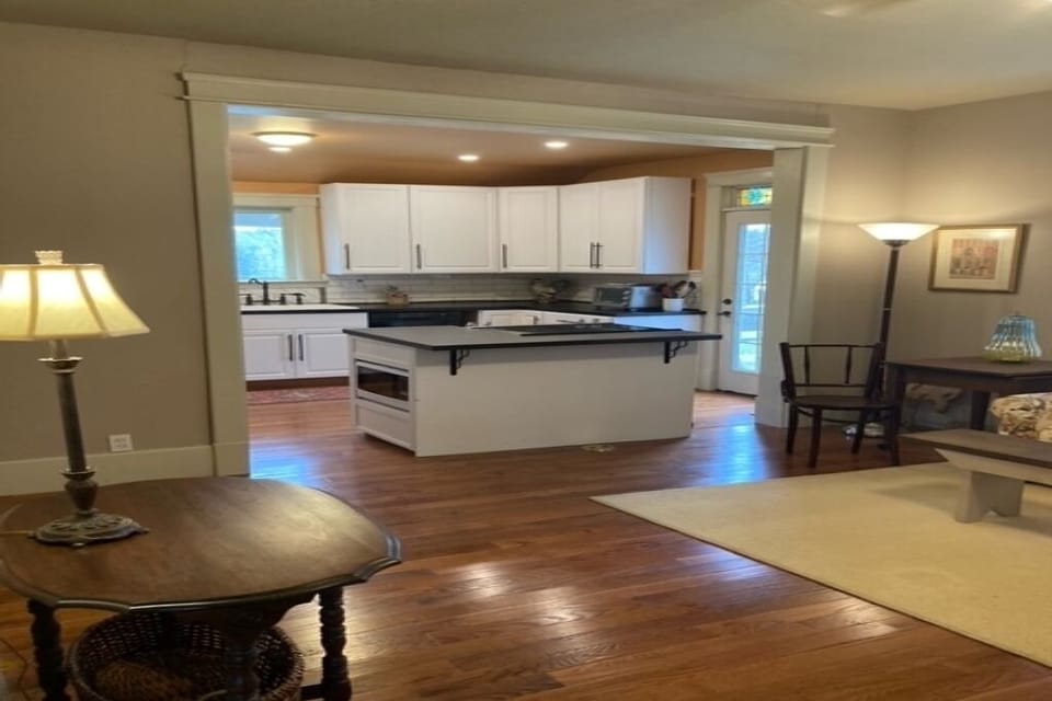 LIVING ROOM VIEW TOWARDS KITCHEN