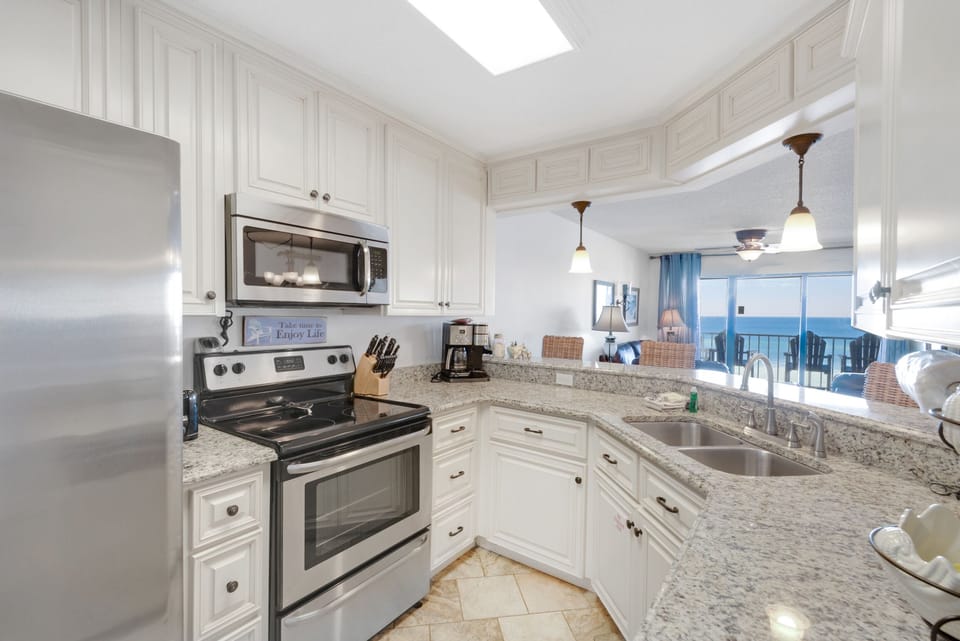 Kitchen has everything your chef needs