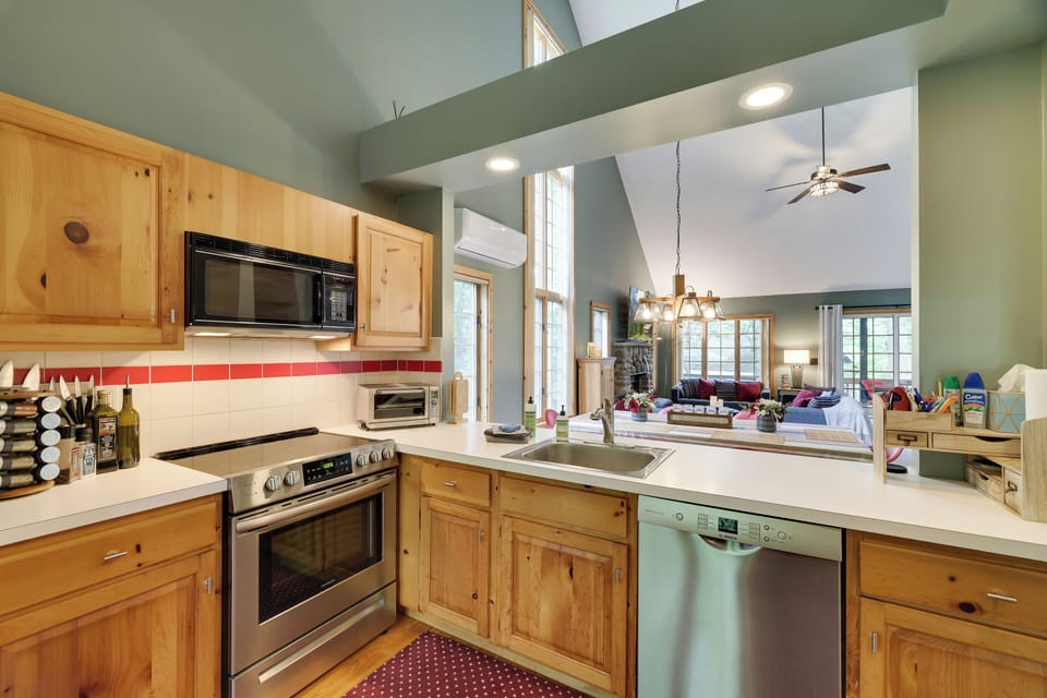 Cooking is a priority-sharp knives, cutting boards, spices, oil & vinegars