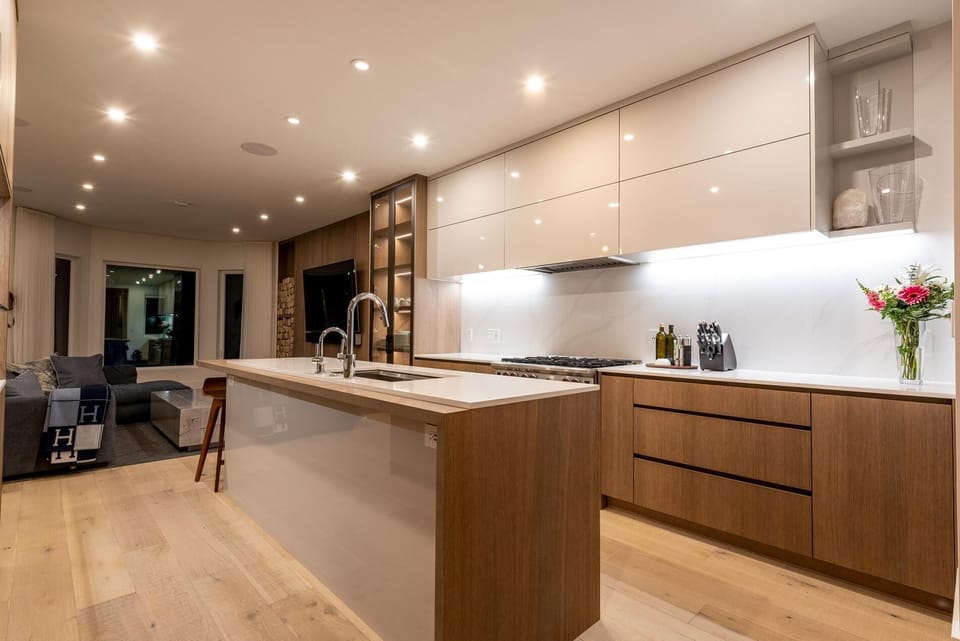 Large kitchen island