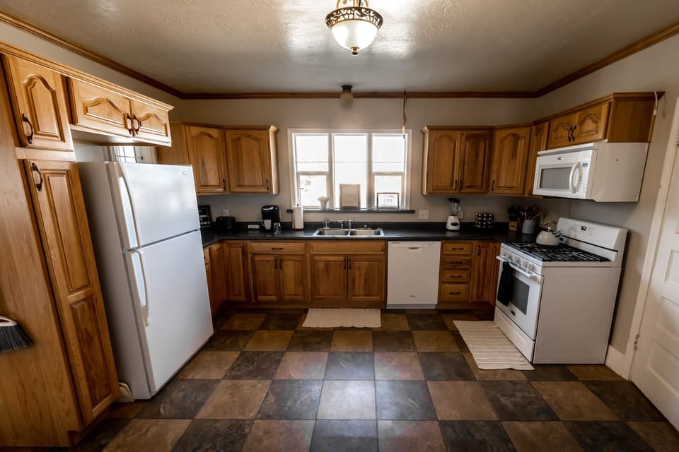 Whip up your culinary magic in this charming kitchen haven.