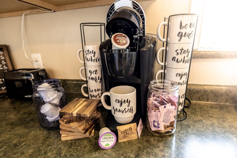 Indulge in the cozy charm of our coffee corner ☕️ 