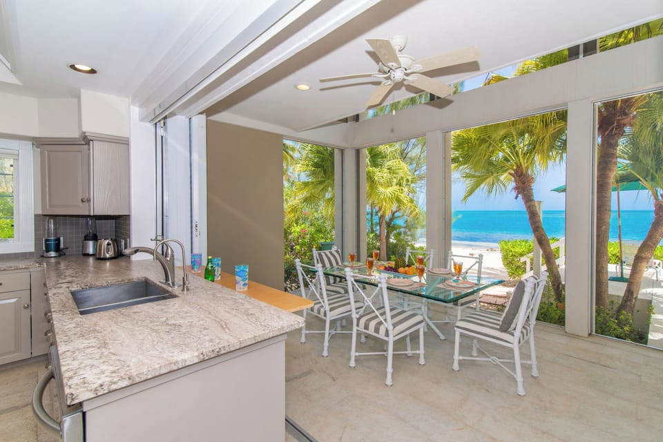 Beautiful views from the stunning kitchen.