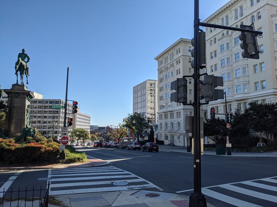 Condo is 1/2 block from the corner of Connecticut Ave NW & California St NW.